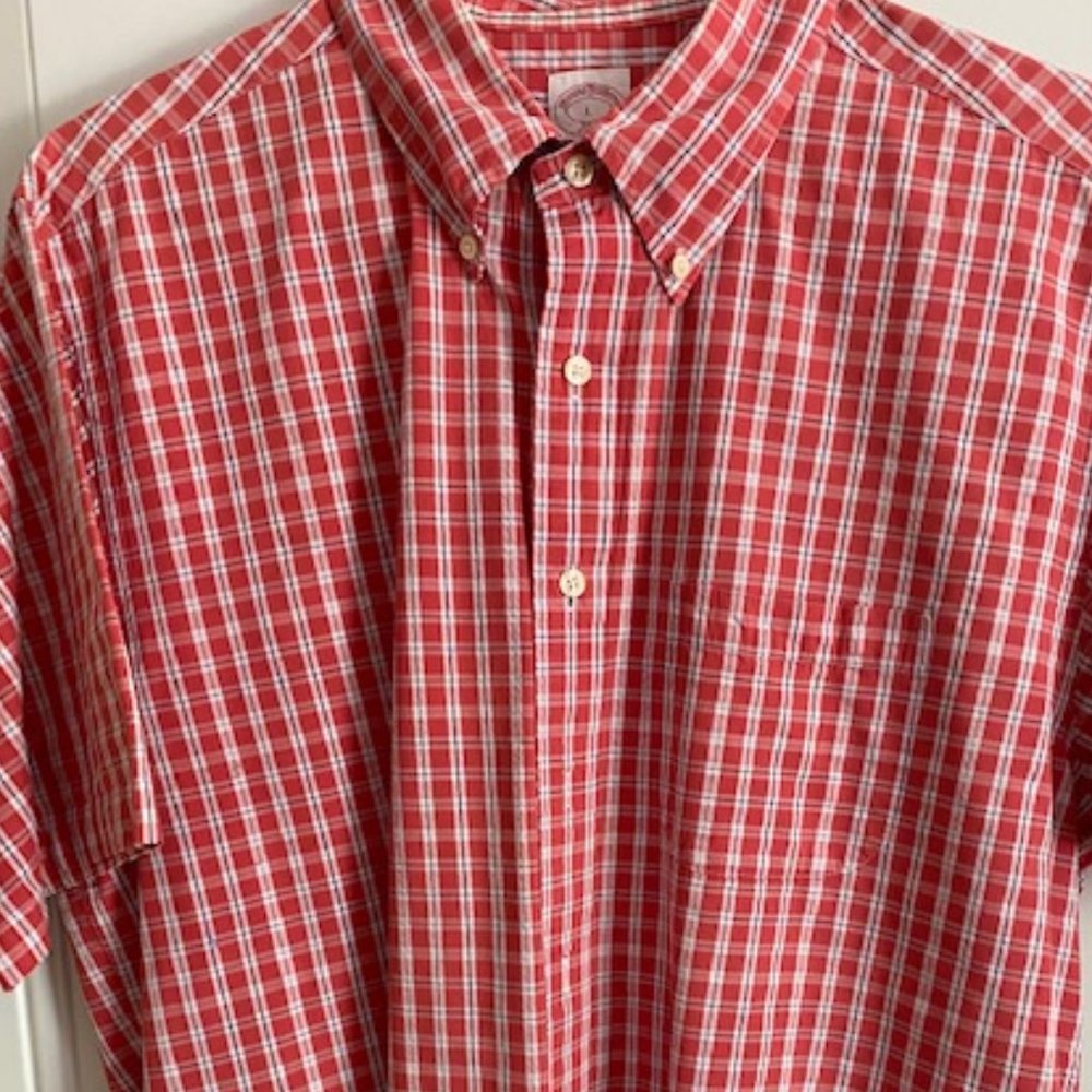 Brooks Brother short sleeve button down shirt